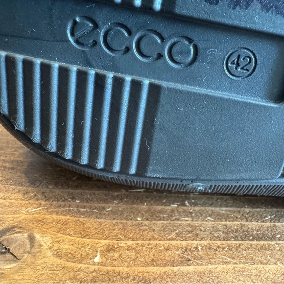 Ecco Men's Fenn Tie Lace Oxfords. Size 42-=8-8.5 Dark Brown Leather. - Picture 7 of 13